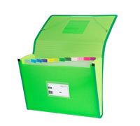 Grafoplás 02963020-carpeta separadora avec soufflet, modèle Folio, couleur vert