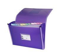 Grafoplás 02963035-carpeta accordéon, modèle Folio, couleur violet