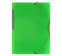 Grafoplás 04801221-carpeta de plastique avec Elastiques et 3 Rabats, vert, format a4