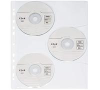 Grafoplás 13670000. Lot de 10 pochettes CD A4 en polypropylène transparent