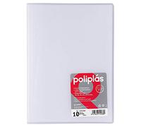 Grafoplas 1431200 Classeur de 10 pochettes en polypropylène, taille folio Transparent