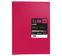 Grafoplas 1431354 Classeur de candidature scellé 10 pochettes transparentes Format film Fuchsia mat