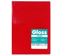 Grafoplás 1432551 - Classeur à pochettes en polypropylène souple - 10 pochettes en verre - Rouge - Folio - Polypropylène Gloss