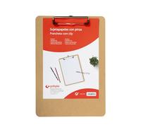 Grafoplás 1550649. Presse-papiers avec pince, A4, bois, coins arrondis