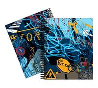 Grafoplás 16511995 Collection Diverse Cahier à spirale, quadrillé 5 mm, modèle Urban, A5