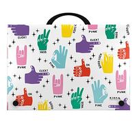 Grafoplás 37402443 Mallette scolaire avec poignée, polypropylène Collection Elena Corredoira, Hands