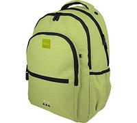 Grafoplás 37503227 Sac à dos scolaire Kuru, citron 33 x 46 x 22,5 cm, adaptable au chariot, vert lime, 33x46x22,5cm, Sac à dos scolaire 3 compartiments, adaptable à la poussette