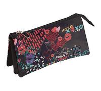 Grafoplás 37540640 Collection Diverse Trousse Scolaire à Trois Compartiments, modèle Xoxo, 23,5 x 12 x 14 cm