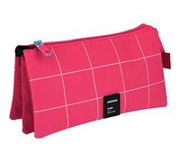 Grafoplás 37542654 Unequal Grid Trousse Fuchsia 22,5 x 12 x 14 cm, Fuchsia, 22.5 x 12 x 14 cm, Grille inégale