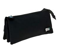 Grafoplás 37545410. Trousse scolaire triple, couleur noire, 23,5 x 12 x 14 cm, Bits & Bobs