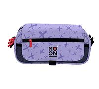 Grafoplás 37546469. Trousse trois compartiments avec rabat, lavande, collection Moon, dimensions : 23 x 10 x 10 cm