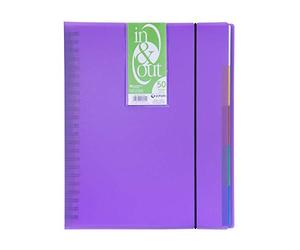 Grafoplas 39425035 Classeur 50 pochettes Système in & out Violet A4
