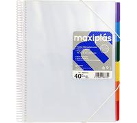 Grafoplas 39834100 - Classeur de 40 pochettes, A4, intercalaires, transparent