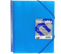 Grafoplás 39836030-carpeta avec 60 pochettes A4 avec sur, couleur BLEU