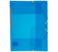 Grafoplás 4801230 Classeur avec Elastiques et 3 Rabats, A4, couleur BLEU