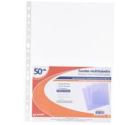 Grafoplas 5575600 Paquet de pochettes perforées en polypropylène Transparent