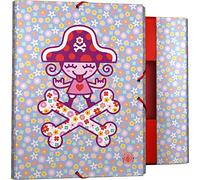 Grafoplás 82401950 Katuki Saguyaki Classeur avec élastiques et rabats, modèle Hearts, Folio