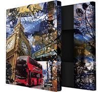 Grafoplás 82402645 Chemise 3 rabats, carton doublé, couverture rigide, taille folio, collection Grunge Cities, London, certifié FSC