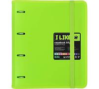 Grafoplás 88100521. Chemise avec recharge feuilles, 6 intercalaires, enveloppe transparente, A4, couleur vert, carpebook Like