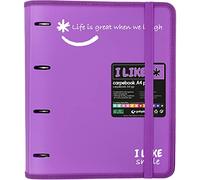 Grafoplás 88101869 Classeur avec 4 anneaux de rechange, A4, Lavande, polypropylène semi-rigide, avec séparateurs, carpebook like