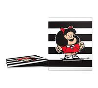 Grafoplás 88141948-carpeta anneaux A4 Motif Mafalda rayures, 4 anneaux de 25 mm