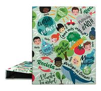 Grafoplás 88142648 Carpesano 4 anneaux A4 anneaux mixtes 25 mm Collection Revolution Green, Certifiée FSC