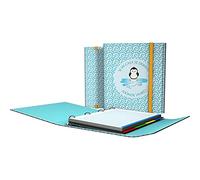 Grafoplás 88212631. Carpesano A4 à 4 anneaux avec rabat, fermeture en caoutchouc, avec pièces de rechange et intercalaires, carpeplous Wise Planet, pingouin