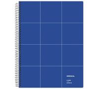 Grafoplás 88522930 Cahier à spirales 5 mm 100 feuilles 90 g Bleu A4