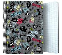 Grafoplas Bits&Bobs Awesome Cahier à spirale en plastique à carreaux 4 x 4 90 g