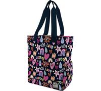 Grafoplas Bits&Bobs Cute Tote Bag avec fermeture éclair, 37,5 x 31 x 14 cm, 14 litres, compartiment spécial portable, base renforcée, poignée et bandoulière réglable, poches intérieures et extérieures
