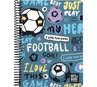 Grafoplás Bits&Bobs Hero, 80 feuilles quadrillées 4 x 4 90 grammes, couverture en plastique imperméable, spirale fermeture Coil-Lock, certifié FSC, parfait matériel scolaire pour prendre des notes
