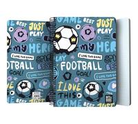 Grafoplás Bits&Bobs Hero Cahier à couverture plastique, 80 feuilles quadrillées 4 x 4 90 grammes, format folio, spirale, fermeture de sécurité Coil Lock, certifié FSC, parfait matériel scolaire