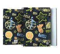 Grafoplás Bits&Bobs Streetball Cahier à couverture plastique, 80 feuilles quadrillées 4 x 4 90 grammes, format folio, spirale, fermeture de sécurité Coil Lock, certifié FSC, parfait matériel scolaire