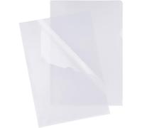 Grafoplás | Boîte de 100 Dossiers avec ongle | Polypropylène de qualité extra plus | Plastique transparent en verre | Ouverture supérieure et latérale | Taille Folio | Parfait pour protéger les