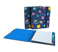 Grafoplás Carpesano 4 anneaux A4 | Space Bits&Bobs Pop Up Desing | Comprend recharge quadrillée 5 x 5 bord couleur 90 g | Intercalaires | Enveloppe transparente | Dos incurvé ergonomique | Carpebook