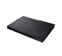 Grafoplás | Chemise PVC | Noir | Folio Prolongé | Trois rabats | Fermeture élastiques | Parfait pour documents juridiques | 38 x 28 cm