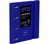 Grafoplas Classeur 4 Anneaux A5 En Polyfoam Résistant Et Ultra Léger Bleu Avec Recharge 25 Mm Idéal Pour Organiser Les Fournitures Scolaires