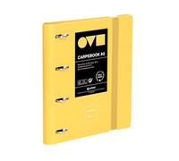 Grafoplas Classeur à 4 anneaux A4, en polyfoam, résistant et ultra léger, avec recharge, séparateurs et enveloppe, parfait pour organiser les fournitures scolaires