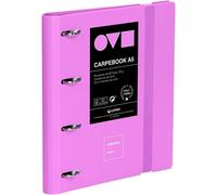 Grafoplas Classeur À 4 Anneaux A4, En Polyfoam, Résistant Et Ultraléger, Lavande Minimale, Avec Recharge, Séparateurs Et Enveloppe, Parfait Pour Organiser Les Fournitures Scolaires
