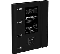 Grafoplas Classeur À 4 Anneaux A4, En Polyfoam, Résistant Et Ultraléger, Noir Avec Recharge, Séparateurs Et Enveloppe, Parfait Pour Organiser Les Fournitures Scolaires