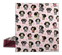 Grafoplás | Classeur à anneaux A4 | 4 anneaux mixtes 40 mm | Collection Mafalda unique | Doux au toucher | Certifié FSC