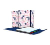 Grafoplás Classeur à anneaux A4 avec recharge et rabat | Classeur Sunset Bits&Bobs | Comprend séparateurs | Élastique Fermeture | Dos incurvé ergonomique | Papier cudricule 5 x 5 90 g | Certifié FSC