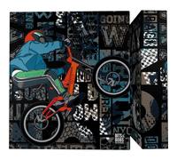 Grafoplás Classeur à anneaux A4 | Cross Bits&Bobs Pop Up Desing | 4 anneaux mixtes 40 mm | Parfait matériel scolaire | Couvercles rigides en carton | Certifié FSC