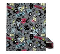 Grafoplas - Classeur à anneaux scolaires A4, 4 anneaux mixtes 25 mm, Bits&Bobs Awesome, FSC