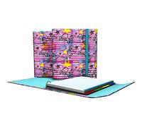 Grafoplás | Classeur anneaux de rechange et rabat | Comprend des entretoises | 4 anneaux D 25 mm | Carpeplús | Design Girls | Bits&Bobs Pop Up Design | Certifié FSC