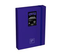 Grafoplas Classeur de projet Dos 5 cm Couverture rigide Polyfoam Résistant et ultra léger Bleu Collection Unequal Minimal Parfait pour les documents scolaires