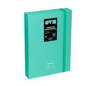 Grafoplas Classeur de projet Dos 5 cm Couverture rigide Polyfoam Résistant et ultra léger Couleur menthe Collection Unequal Minimal Parfait pour les documents scolaires