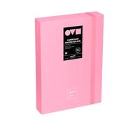 Grafoplas Classeur de projet Dos 5 cm Couverture rigide Polyfoam Résistant et ultra léger Rose Collection Unequal Minimal Parfait pour les documents scolaires