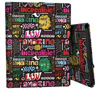 Grafoplás | Dossier 3 rabats | Carton doublé | Couverture rigide | Taille Folio | Design Bits&Bobs Pop Up Design, Nice Day | Certifié FSC