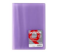 Grafoplas I Classeur avec pochettes en plastique I 30 pochettes transparentes I Format DIN A4 Lavande Soft I Série Polyplas translucide I Fabriqué en Espagne Grande capacité de stockage